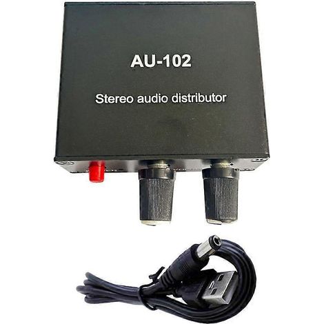 AU102 Distributeur audio à deux canaux pour plusieurs appareils améliore le son