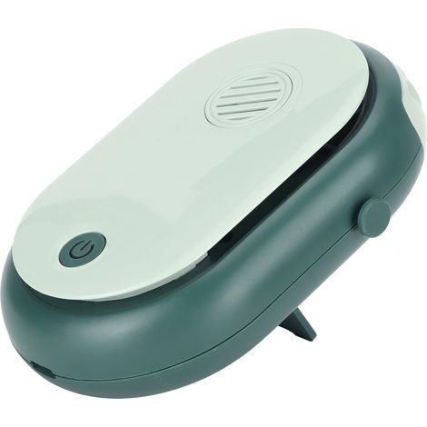 Elektrischer Tischventilator mit 3 Geschwindigkeitsstufen, tragbar mit Tragegurt, USB-aufladbar, Aromatherapie, umweltfreundlich (1/5)