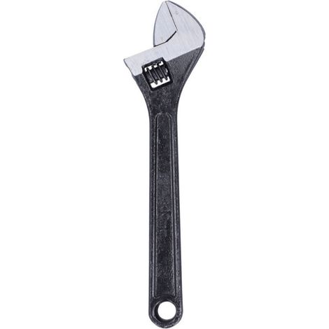 Clé à molette réglable 12 pouces avec échelle, outil à main ergonomique en métal pour bricolage. (1/5)