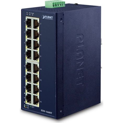 Planet IP30 Industriel 16 ports, ISW-1600T