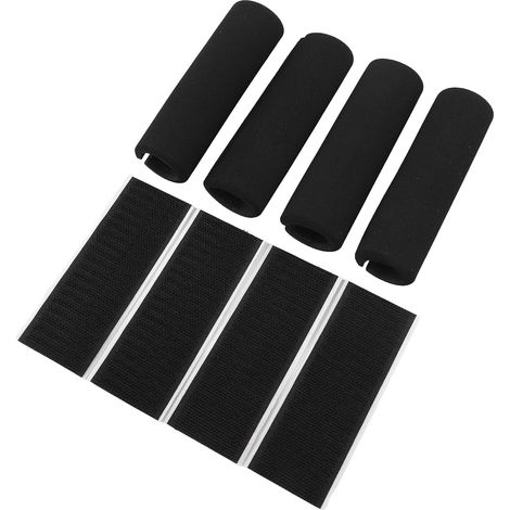 NBR Rubber Foam Handlebar Cover with Hook and Fastener, Shock Absorbing Padding for Exercise Equipment Bicycle Handlebars (1/5)