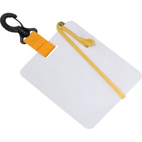 Ardoise étanche avec support pivotant et stylo pour plongée et piscine