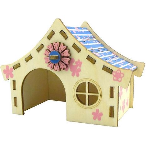 Cachette pour hamster, rat, gerbille, villa à double étage, maison d'activités pour petits animaux - I- (1/5)