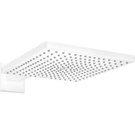 tête de douche 300 Air 1jetavec bras de douche 390 mm blanc mat
