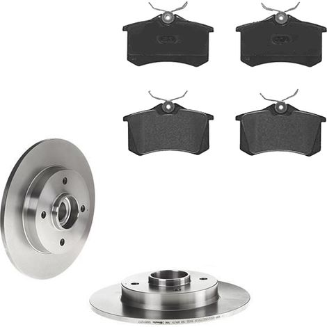 KIT FRENI POSTERIORI compatibile con PEUGEOT 207 CC (WD) - DISCHI + PASTIGLIE OEM: P 85 020 , P 61 100 / 17893C , 17893 /SOSTITUZIONE DIRETTA/BASSA POLVERE/SILENZIOSO (1/5)