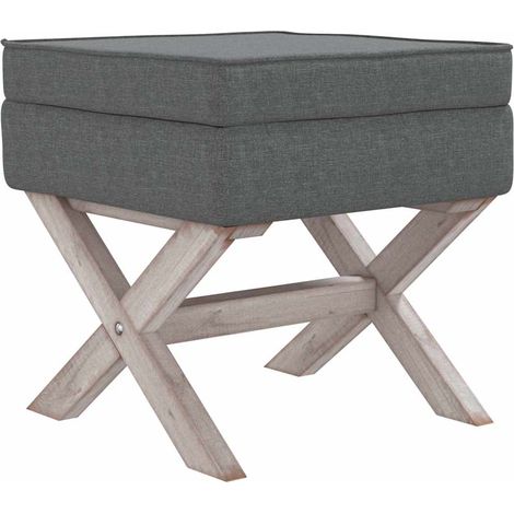 Maison Exclusive - Sgabello Portaoggetti Grigio Scuro 45x45x49 cm in Tessuto (1/5)