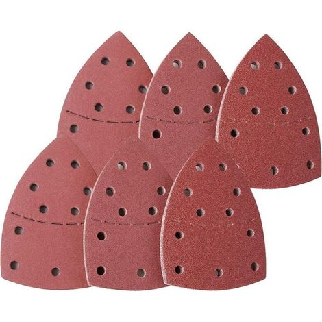 De Ponçage │ 50 pièces │ 11 trous │ 105 x 152 mm │ grain 150 │ pour ponceuses multiples │ Feuilles Abrasives │ Papier Abrasif (1/5)