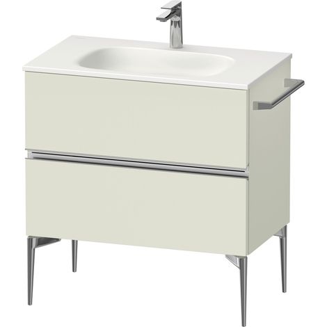 Duravit Sivida mueble bajo lavabo, 2 cajones, tirador cromado,