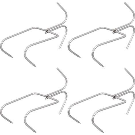 Lot de 4 crochets de suspension en acier inoxydable crochets (1/5)