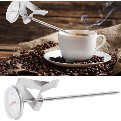 Kaffeethermometer mit Skala und Milchaufschäumhaken, Küchengerät (1/5)
