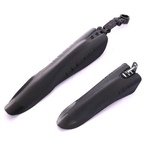 PA Fahrrad-Kotflügel, universell, vollständig bedeckend, verdickter Verbreiterungs-Kotflügel, für Mountainbike, MTB, Rennrad, Schwarz, 2 Stück (1/5)