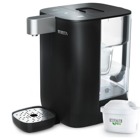 BRITA Cube Fitlrée - Distributore d'acqua (4,0 litri), diverse temperature e dimensioni di contenitori pre-registrati, tecnologia UV-C e filtro dell'acqua MAXTRA PRO Expert anticalcare inclusi (1/5)
