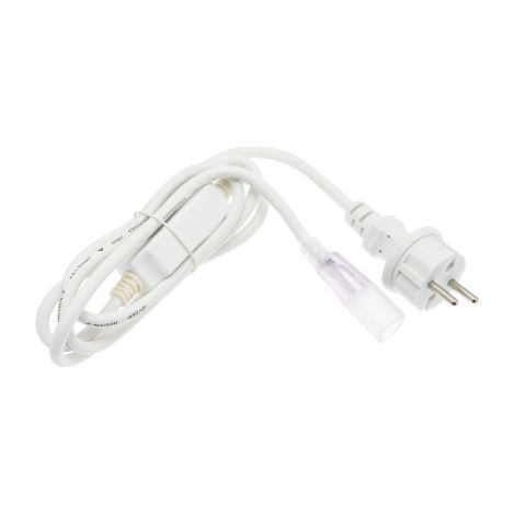 Luccika cable d'alimentation blanc 1,5 m redresseur pour tube led DC-AC IP65