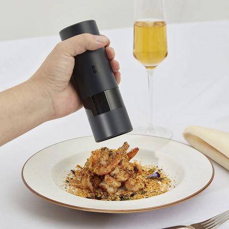 Moulin à café électrique en acier inoxydable pour grains de café, épices et noix, idéal pour la cuisine, la maison, le bureau et les voyages.-AquaForge (1/3)