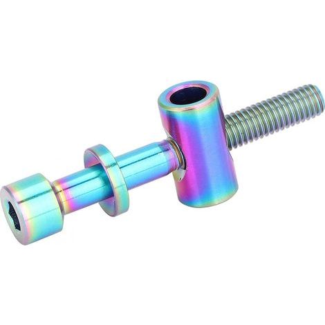 M5x30/35/40mm Bicycle Seatpost Screws, Titanium Alloy Seatpost Bolts, Round Head Screws for Bicycle Replacement Accessories (1/4)