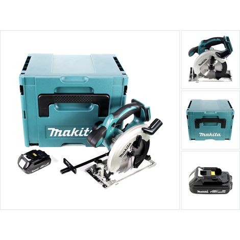 Makita DSS 611 Y1J Akku Handkreissäge 18V 165 mm im Makpac + 1x 1,5Ah Akku - ohne Ladegerät