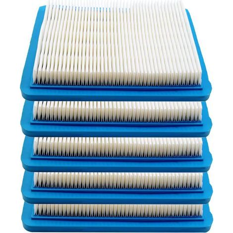 Lot de 5 filtres à air pour tondeuses à gazon Briggs & Stratton - Référence de pièce de rechange 491588S 4915885 pour moteurs de tondeuses à gazon (1/4)