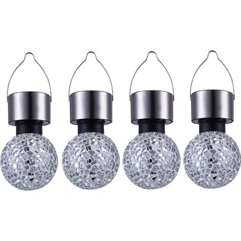 LED Hanging éclairage solaire Lumière acier inoxydable Outdoor lampe miroir mosaïque Globo 33056 (1/5)