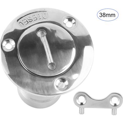 Entonnoir De Remplissage Réservoir Carburant - Acier Inoxydable Marine 38 mm - Pour Bateaux Camping-cars Camions - 1 Pièce (1/5)