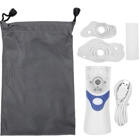 Atomiseur portable ultrasonique pour enfants adultes, inhalateur médical liquide bleu, nébuliseur domestique (1/5)