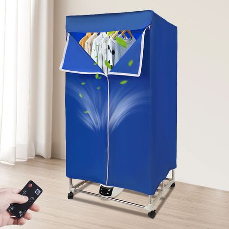 Secadora eléctrica Armario portátil Secadora de aire caliente Plegable Secadora con mando a distancia 1200-1500 W (1/5)