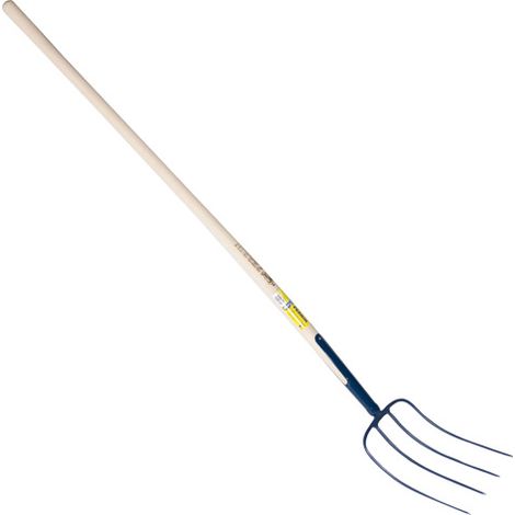 OUTILS PERRIN Fourche à fumier à soie 4 dents manche pomme (1/2)