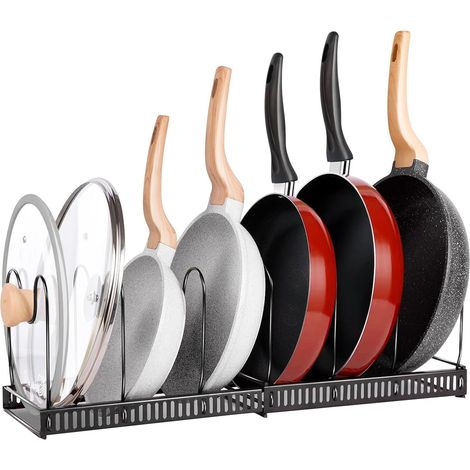 Organizer Per Portapentole Estensibile Da 30 A 58cm Per Utensili Da Cucina