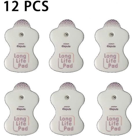 12 électrodes de rechange (6 paires) pour masseurs Omron Elepuls Long Life Pad (1/5)