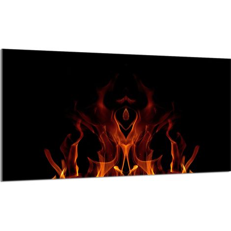 Glasschutzplatte für den Herd 90x52 Fire (1/5)