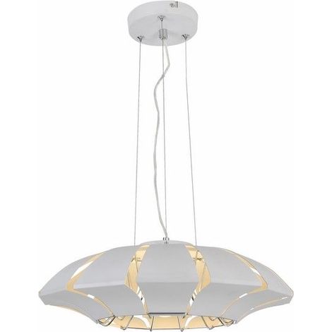 Suspension design Reality Tanui blanche métal Ø55 3xE14