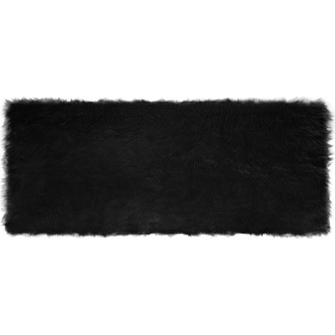 Maison Exclusive - Tappeto in finta TAFALLA Nero 80 x 200 cm Poliestere