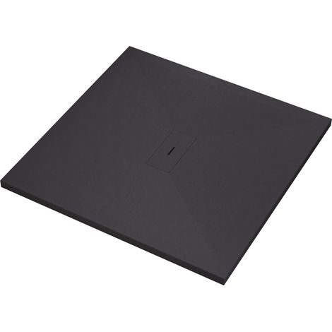 Piatto Doccia in Pietra Bonussi Manila Nero 100x100 cm (1/5)