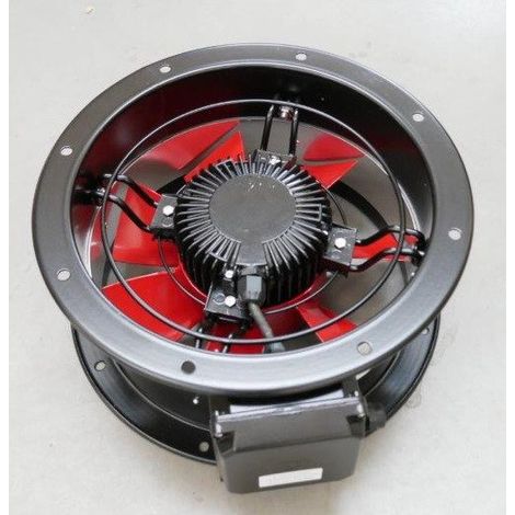 Ventilateur tubulaire alu ATEX, 1950 m3/h, 4 pôles, triphasé 230/400V, D 315 mm S&P (UNELVENT) 042943 (1/3)
