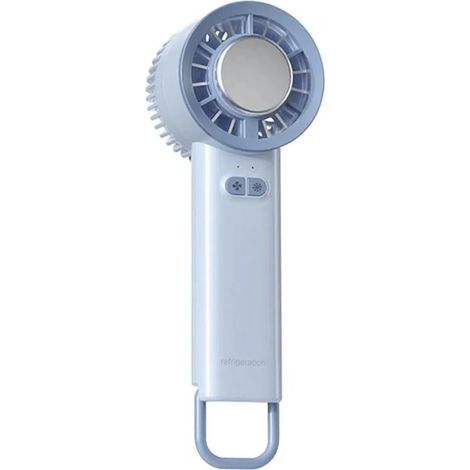 Ventilateur portable à 3 vitesses avec technologie semi-conducteur – Fonctionnement silencieux – Autonomie exceptionnelle de la batterie – Coloris bleu (1/5)