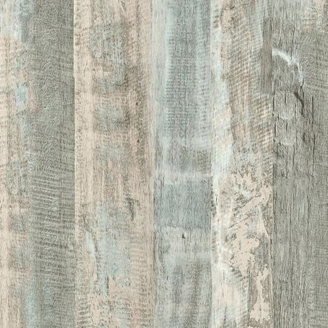 Papier Peint Imitation Bois Bleu Gris Vintage Papier Adhesif Pour Meuble Vinyle Adhesif Bois Bleu Papier Peint Pour Porte Ch[BI127] (1/5)