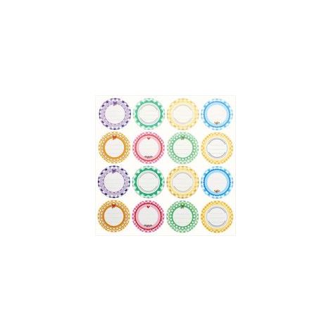Étiquettes autocollantes pour pots de confiture – 13 feuilles (208 étiquettes), format standard, papier adhésif résistant (1/5)