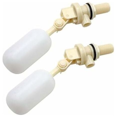 Lot de 2 Valve flottante Pour remplir automatiquement les abreuvoirs Pour chien, bétail et moutons Valve à Boule d'arrêt Automatique de Remplissage 1/2 NPT (1/4)