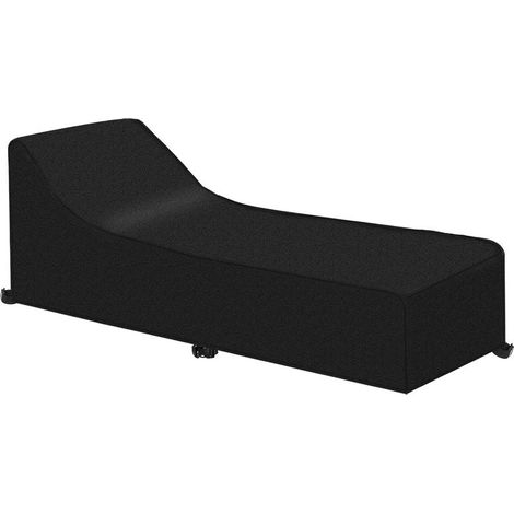 Funda para tumbona de jardín, funda protectora para hamaca, impermeable y resistente al viento, fabricada en tejido Oxford 420d para tumbona (200 x 75 x 40/70 cm). (1/5)