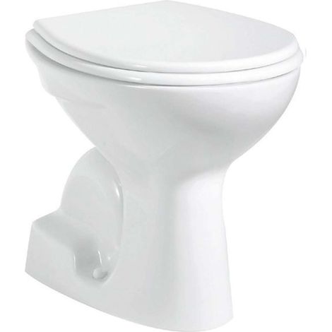 Aqualine - WC a terra, scarico inferiore, bianco TP340 (1/2)