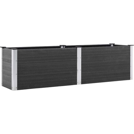 Maison Exclusive - Garten-Hochbeet 200x50x54 cm WPC Grau (1/5)