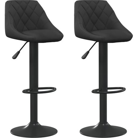 Maison Exclusive - Sgabelli da Bar 2 pz Neri in Velluto