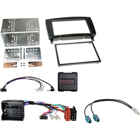 Kit 2-DIN compatible avec Mercedes Classe CLK 04/2005-01/2010SWC/antenne