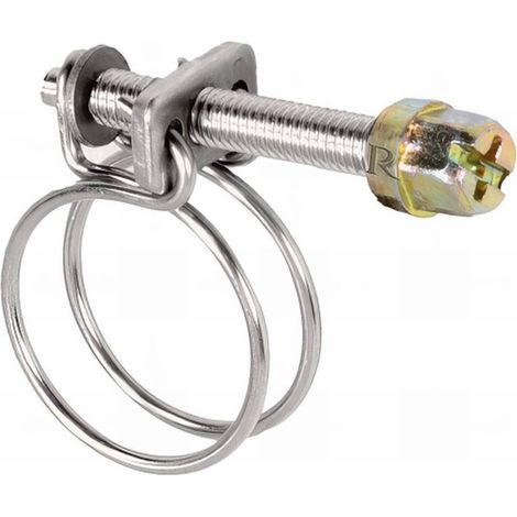 Collier de Serrage à Fils 17-20 mm - Inox - Lot de 2 - Résistant et Durable - D-Work