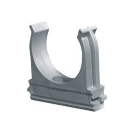 Clip Fissatubo a Scatto Diametro 40mm Grigio