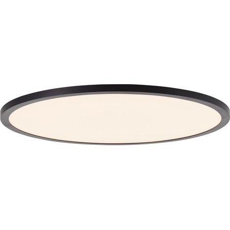 BRILLIANT lampe, panneau de plafond Tuco LED 50cm noir / blanc, 1x LED intégrée, 38W LED intégrée, (4000lm, 3000-6500K), dimmable avec télécommande (1/5)