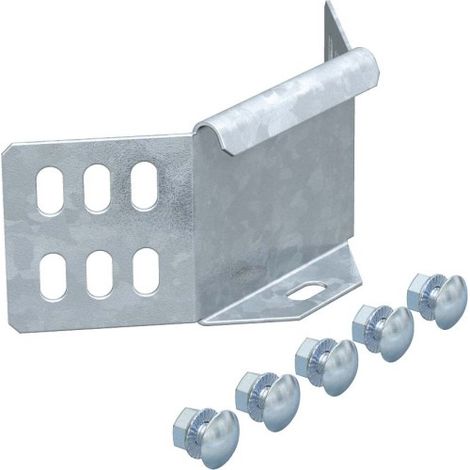OBO Bettermann Conector angular para bandeja de cables Acero cincado en banda, 6043062