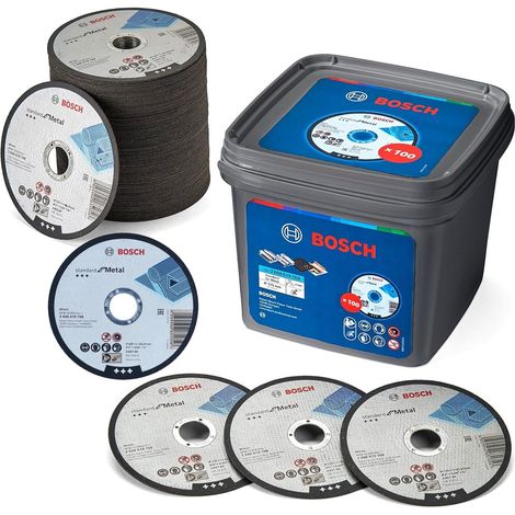 Bosch 125mm Thin Slit Cutting Discs 1mm Wheel Metal Steel Stainless Sheet x100 (1/5)