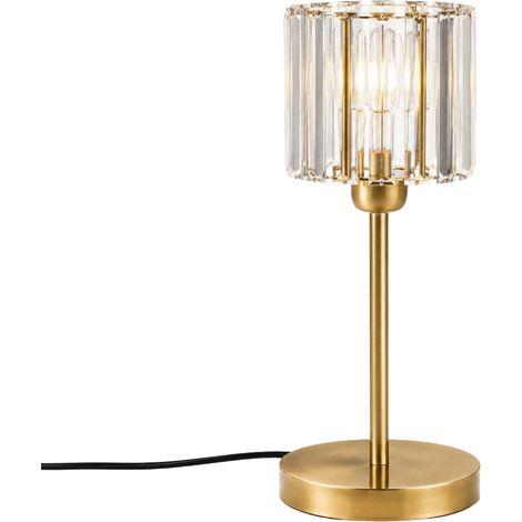 Lampe de table en métal "Yakops" - 17 x 17 x 50 cm -Jaune (1/4)