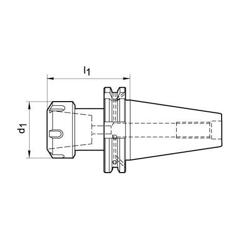 Mandrin à pince DIN69871ADB SK50 ER32 A70 FORTIS (1/5)