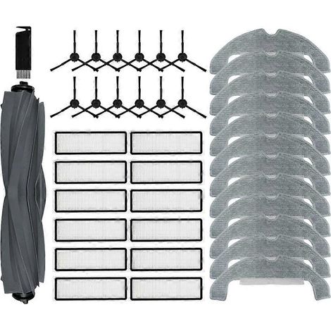 Filtre pour aspirateur brosse pour aspirateur Filtre de brosse pour aspirateur filtre de D10S Plus Robot Aspirateur Main Side Brosse Serpillière Cloth Rag HEPA Filtre Accessoires Spare (1/5)